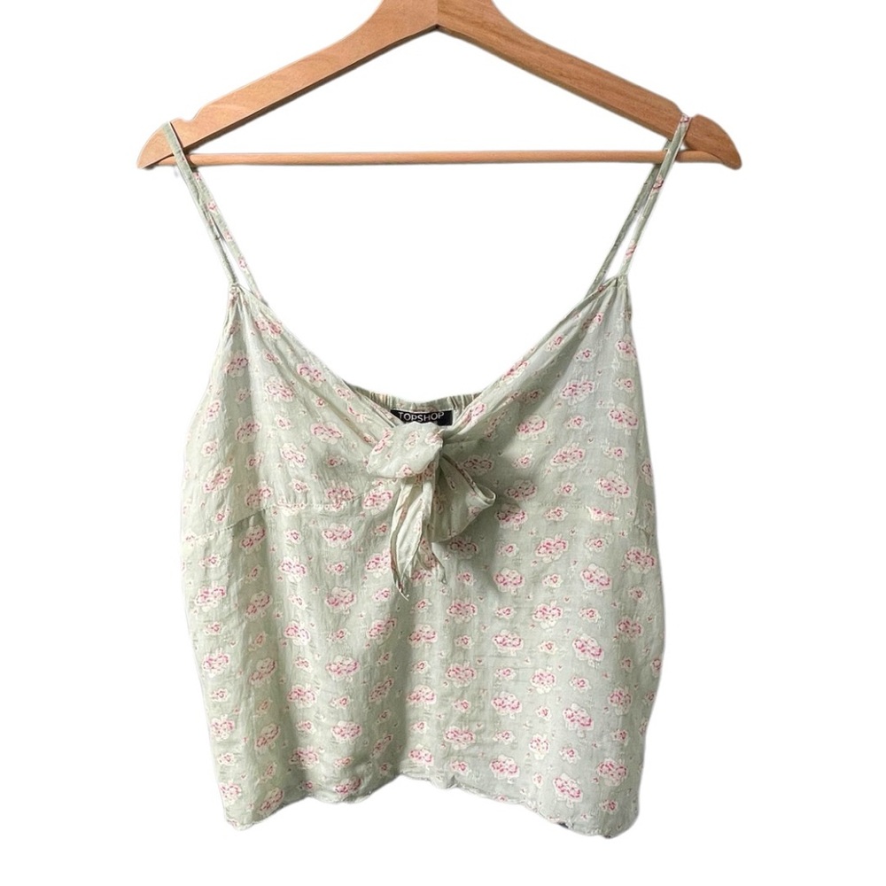 Topshop Floral Sleeveless Top
